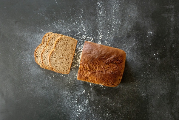 Dinkel-Roggenbrot halbgebacken