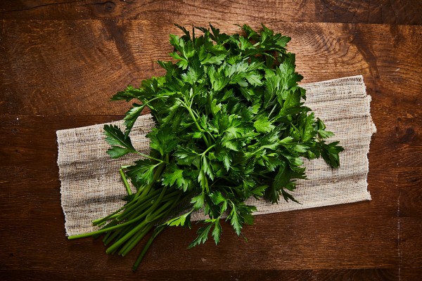 Glatte Petersilie Schnitt