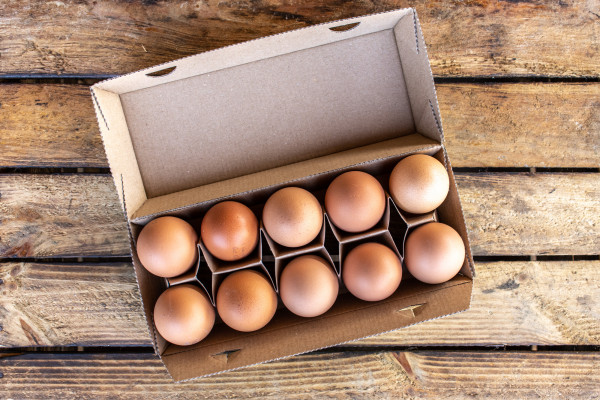10 Freiland-Eier, Größe M - braun