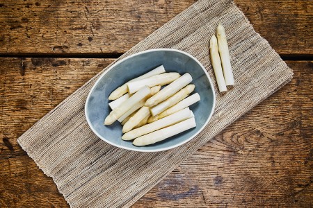 Geschälte Spargelköpfe I weiß 12+ (Babyspitzen)