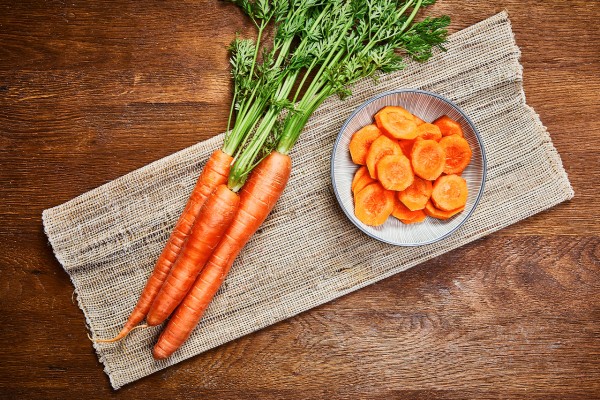 Möhren in Scheiben