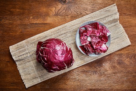 Radiccio geschnitten