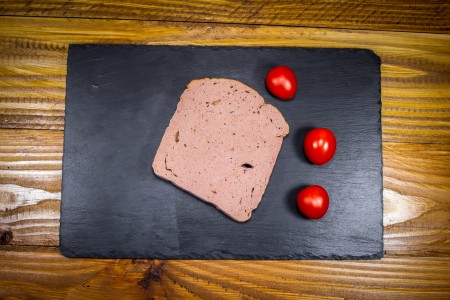 Leberkäse zum Braten vom Strohschwein