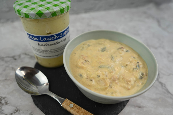 Käse-Lauch Suppe