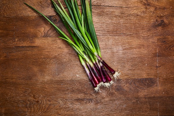 Lauchzwiebeln rot