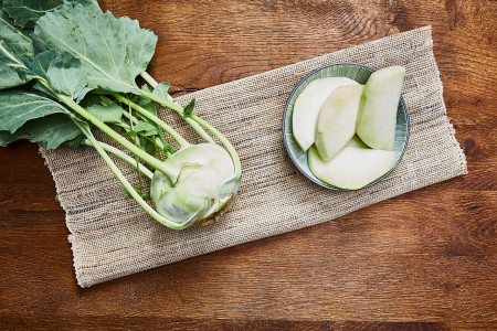 Kohlrabi Scheiben