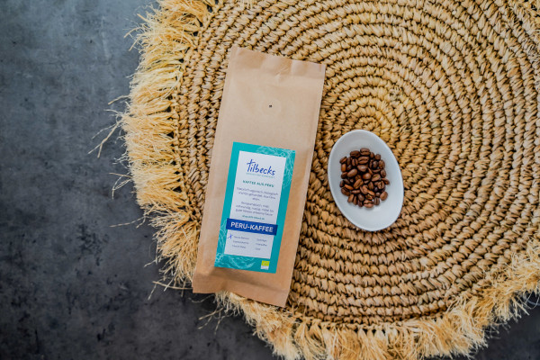 Peru Kaffee Bio, Röstfrische Bohnen, 250g