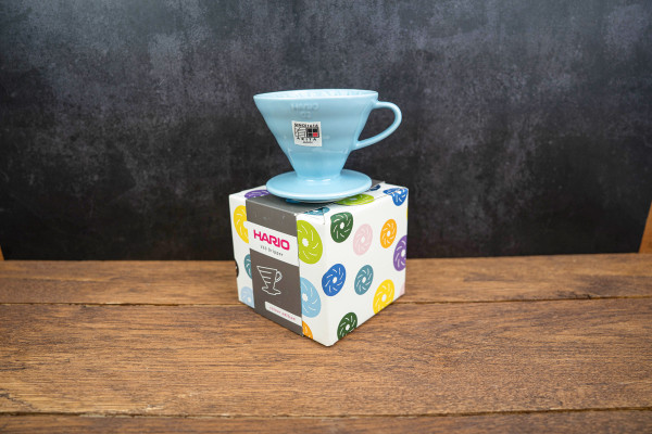 Hario V60 Ceramic Dripper - 02 Size - Hellblau