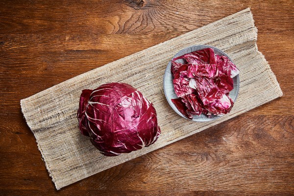 Radiccio geschnitten